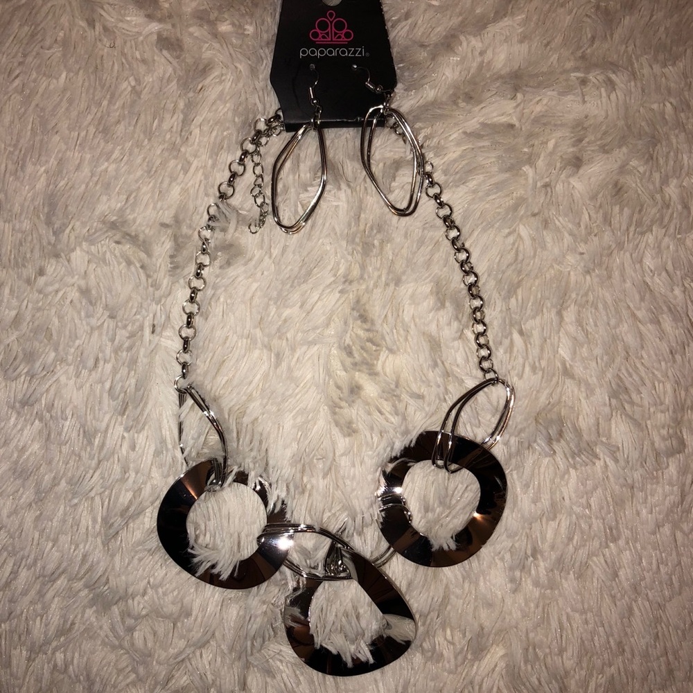 Sterling Silver Necklace with Matching Earrings